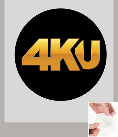 4KU Logo Full Color 3 in. Circle Vinyl Decal (Sticker)